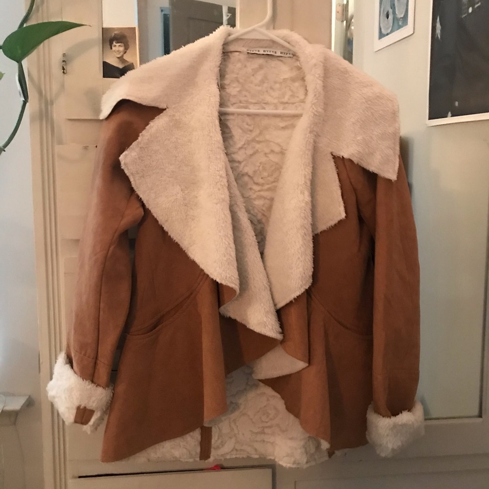 Faux suede jacket